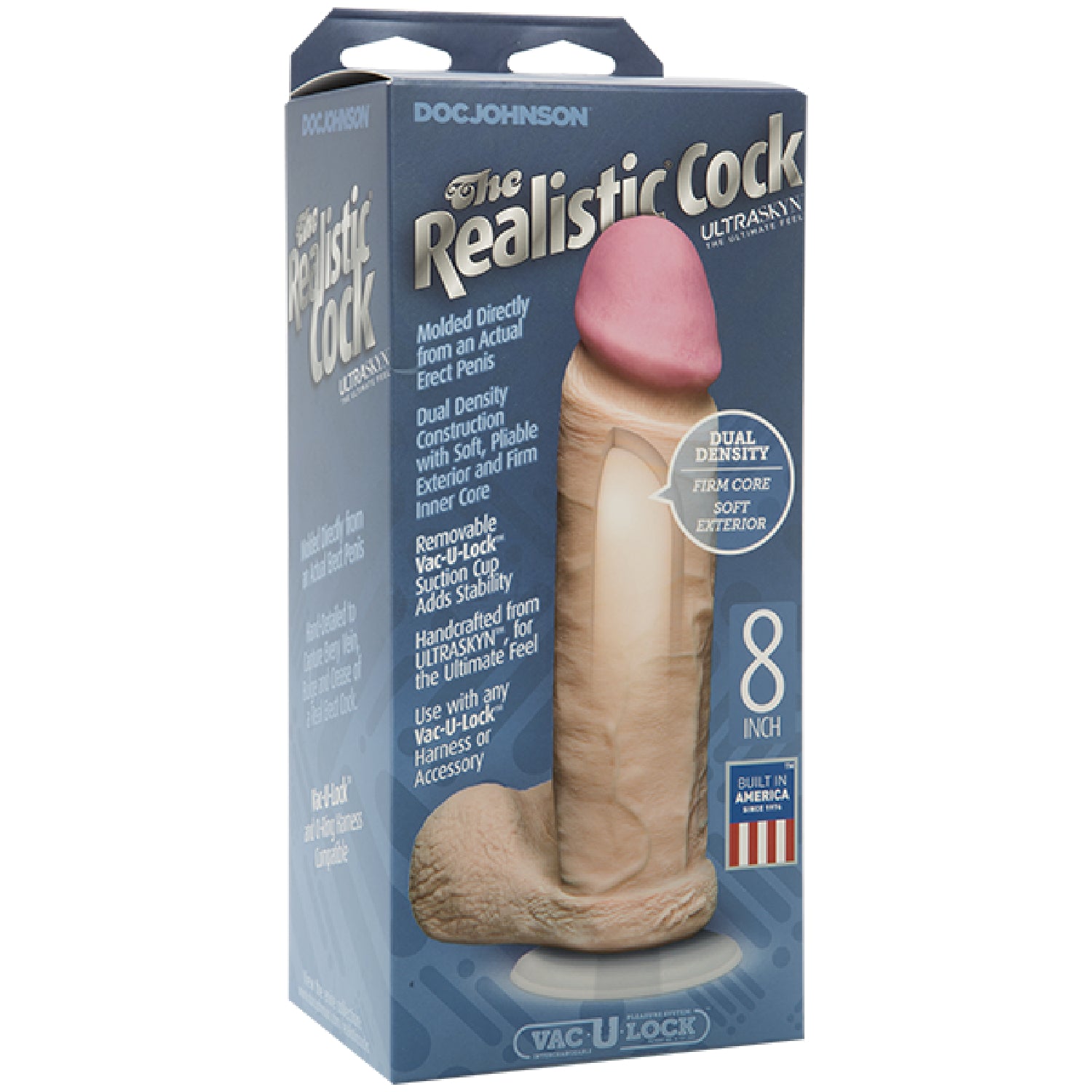 The Realistic Ur3 Cock 8" (Flesh) - Club X